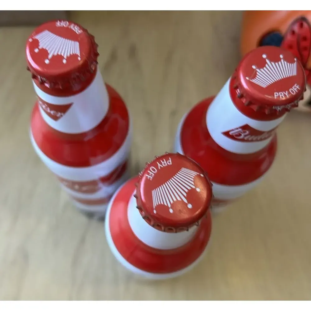 3* STATUE LIBERTY BUDWEISER BEER CANS USA NEW YORK NY Aluminum EMPTY Lot Of 3